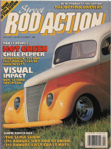 STREET ROD ACTION 1994 APR - '32 MCVETY HOT GREEN CHILE PEPPER, '37 FORD